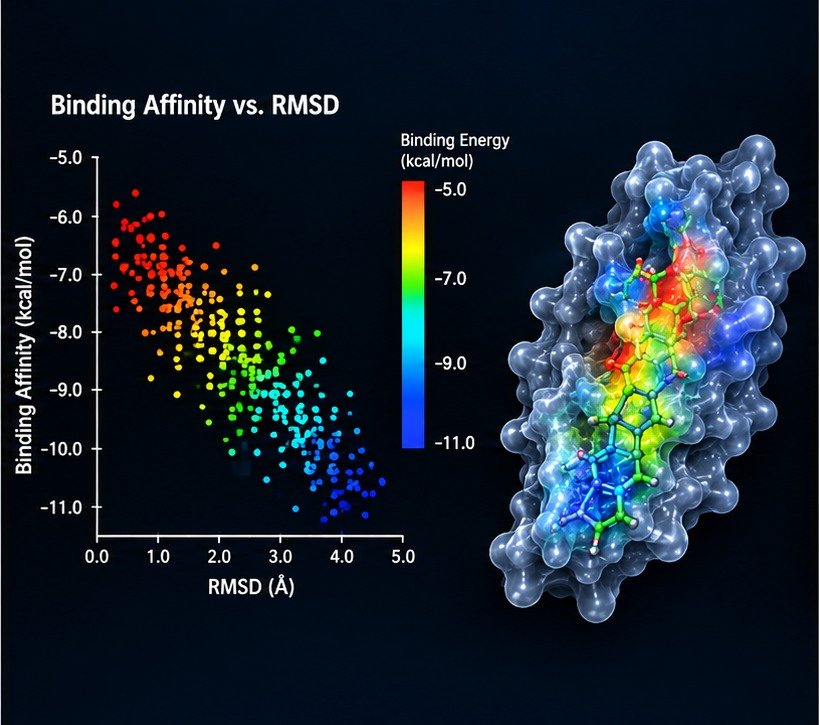 Binding Affinity vs RMSD